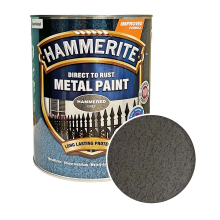 Фарба молоткова 3 в 1 по металу Hammerite Metal Paint Hammered захисна, сіра, 5 л – Інтернет-магазин ШЛІФАРБ Фарба молоткова 3 в 1 по металу Hammerite Metal Paint Hammered захисна, сіра, 5 л