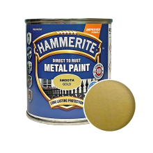Гладка фарба 3 в 1 по металу Hammerite Metal Paint Smooth захисна, золотиста, 0.25 л – Інтернет-магазин ШЛІФАРБ Гладка фарба 3 в 1 по металу Hammerite Metal Paint Smooth захисна, золотиста, 0.25 л