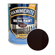 Гладка фарба 3 в 1 по металу Hammerite Metal Paint Smooth захисна, темно-коричнева RAL 8017, 5 л – Інтернет-магазин ШЛІФАРБ Гладка фарба 3 в 1 по металу Hammerite Metal Paint Smooth захисна, темно-коричнева RAL 8017, 5 л