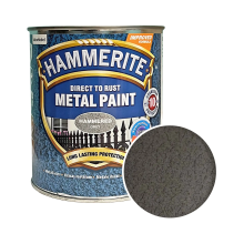 Фарба молоткова 3 в 1 по металу Hammerite Metal Paint Hammered захисна, сіра, 0.75 л – Інтернет-магазин ШЛІФАРБ Фарба молоткова 3 в 1 по металу Hammerite Metal Paint Hammered захисна, сіра, 0.75 л