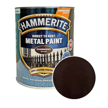 Фарба молоткова 3 в 1 по металу Hammerite Metal Paint Hammered захисна, коричнева, 5 л – Інтернет-магазин ШЛІФАРБ Фарба молоткова 3 в 1 по металу Hammerite Metal Paint Hammered захисна, коричнева, 5 л
