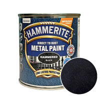 Фарба молоткова 3 в 1 по металу Hammerite Metal Paint Hammered захисна, чорна, 0.25 л – Інтернет-магазин ШЛІФАРБ Фарба молоткова 3 в 1 по металу Hammerite Metal Paint Hammered захисна, чорна, 0.25 л