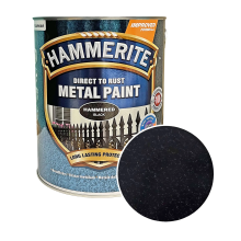 Фарба молоткова 3 в 1 по металу Hammerite Metal Paint Hammered захисна, чорна, 5 л – Інтернет-магазин ШЛІФАРБ Фарба молоткова 3 в 1 по металу Hammerite Metal Paint Hammered захисна, чорна, 5 л