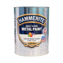 Гладка фарба 3 в 1 по металу Hammerite Metal Paint Base Smooth захисна, безбарвна, BC, 4.65 л