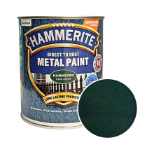 Фарба молоткова 3 в 1 по металу Hammerite Metal Paint Hammered захисна, темно-зелена, 0.75 л – Інтернет-магазин ШЛІФАРБ Фарба молоткова 3 в 1 по металу Hammerite Metal Paint Hammered захисна, темно-зелена, 0.75 л